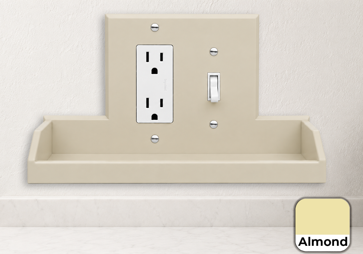Tecton Nook™ – 2-Gang Decora-Toggle Duo Shelf