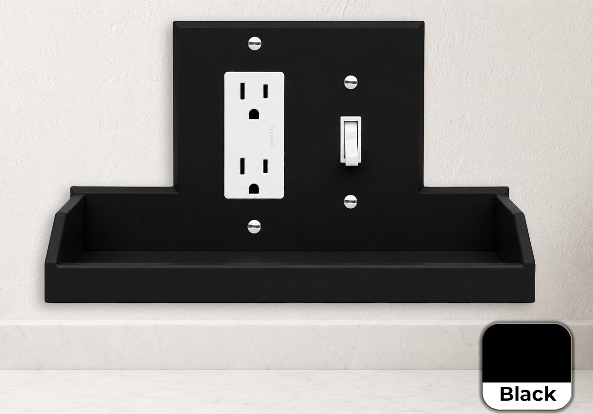Tecton Nook™ – 2-Gang Decora-Toggle Duo Shelf