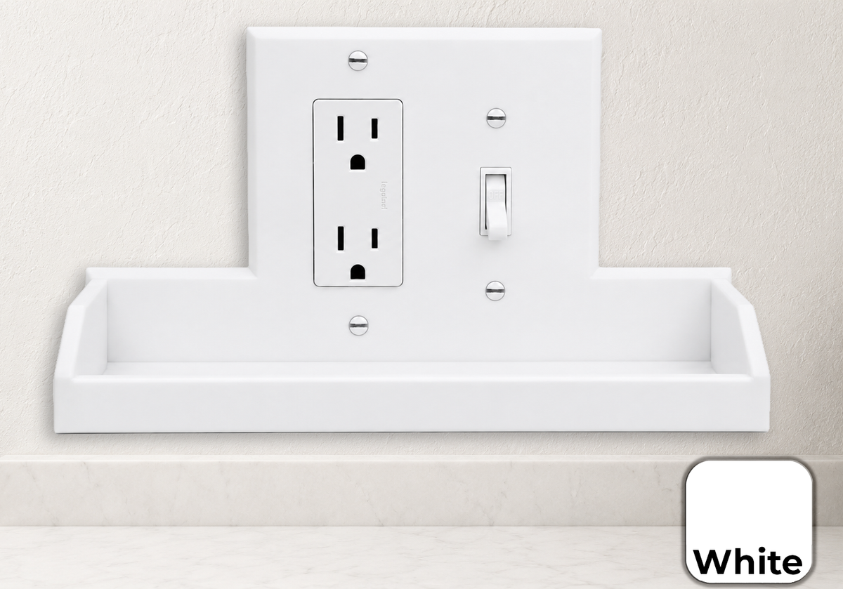 Tecton Nook™ – 2-Gang Decora-Toggle Duo Shelf