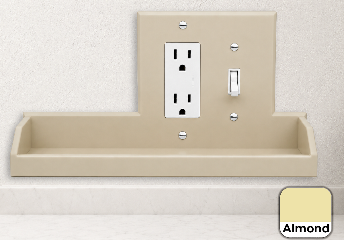 Tecton Nook™ – 2-Gang Decora-Toggle Duo Shelf