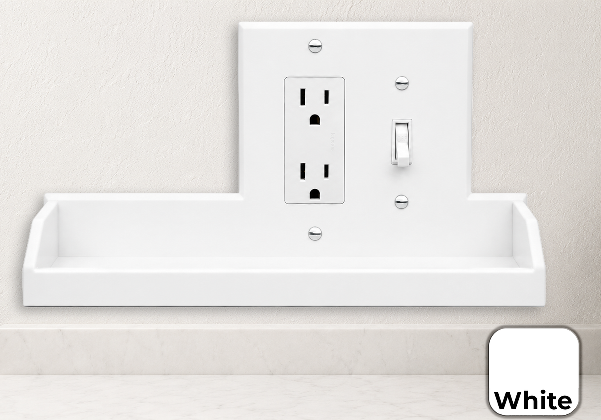 Tecton Nook™ – 2-Gang Decora-Toggle Duo Shelf