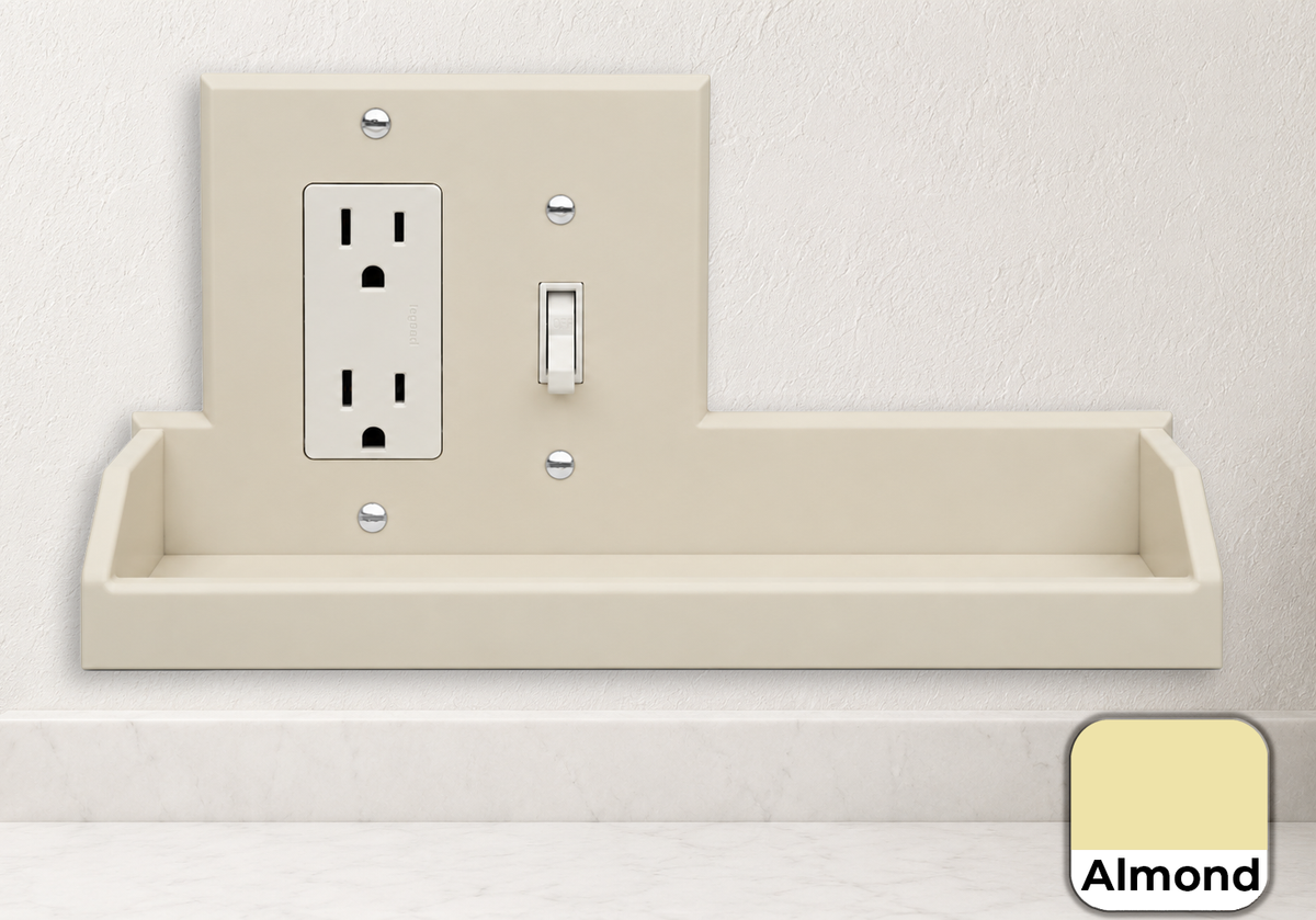 Tecton Nook™ – 2-Gang Decora-Toggle Duo Shelf