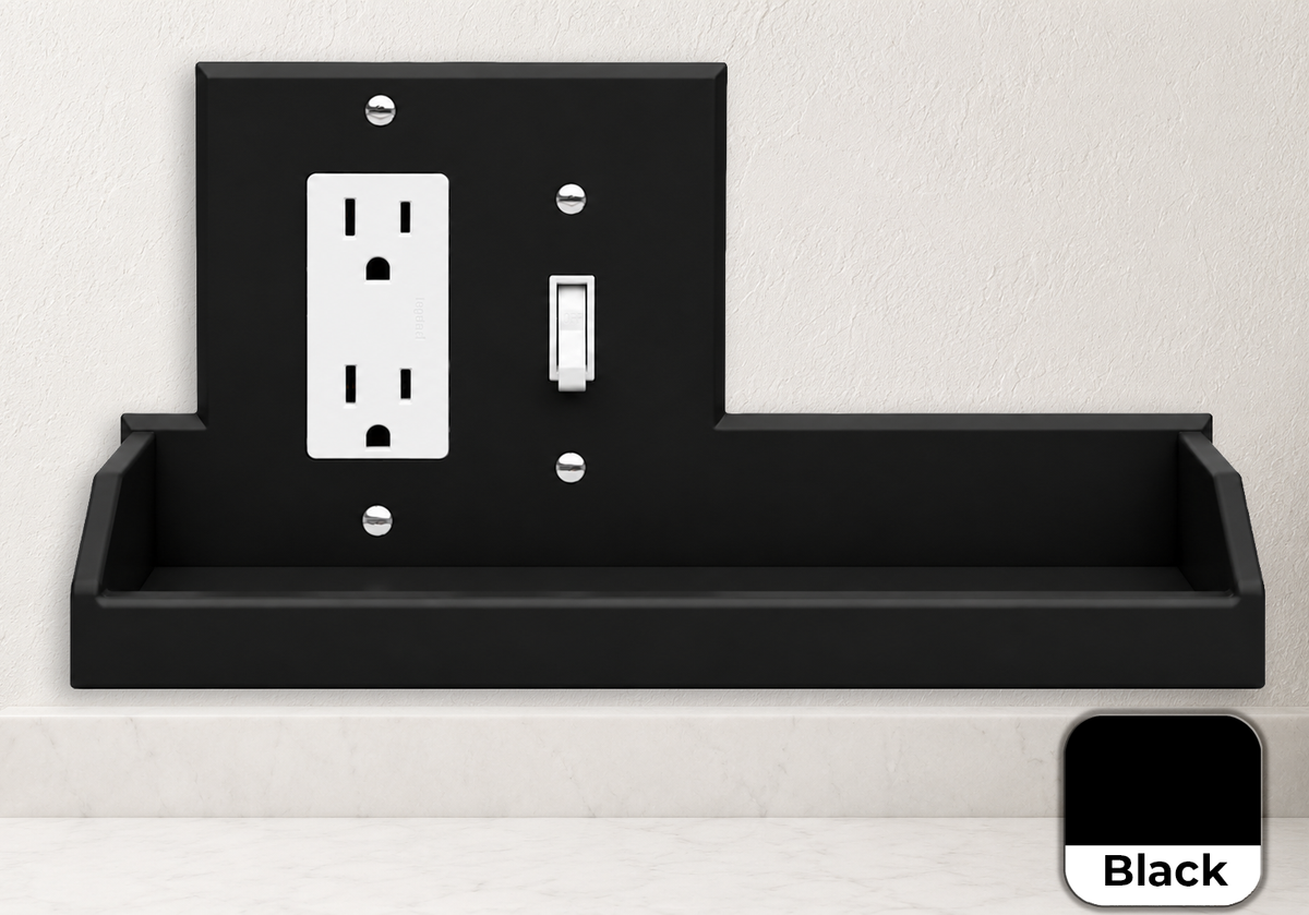 Tecton Nook™ – 2-Gang Decora-Toggle Duo Shelf