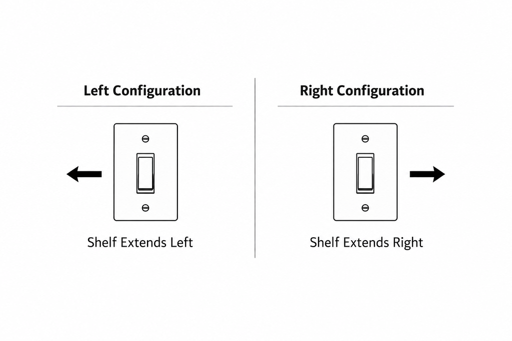Tecton Nook™ – Solo Shelf (Toggle)