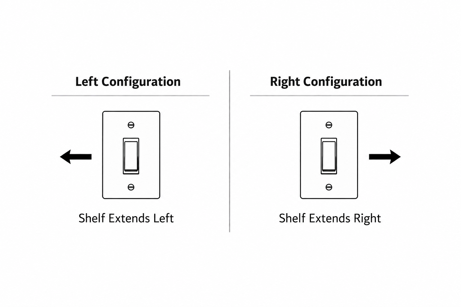 Tecton Nook™ – Solo Shelf (Toggle)
