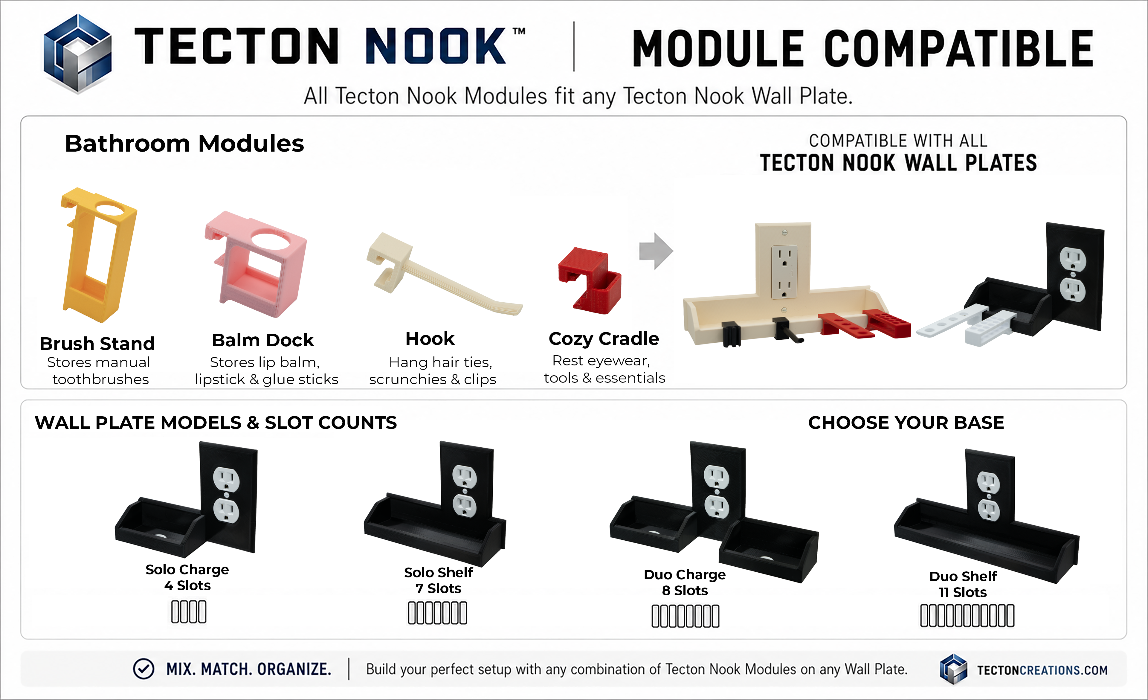Tecton Nook™ – Brush Stand Module