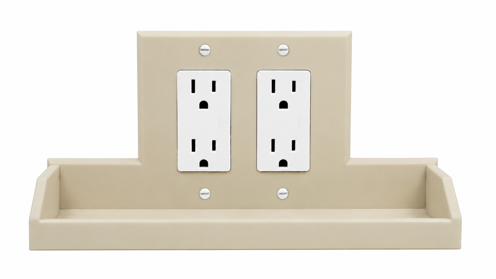 Tecton Nook™ – Duo Shelf Wall Plate (2-Gang Decora)