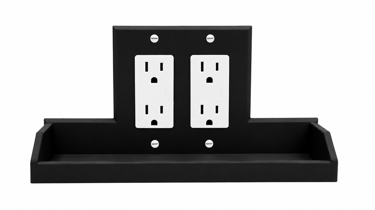 Tecton Nook™ – Duo Shelf Wall Plate (2-Gang Decora)