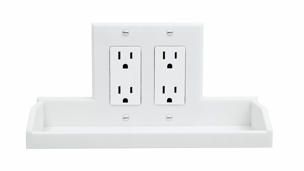 Tecton Nook™ – Duo Shelf Wall Plate (2-Gang Decora)
