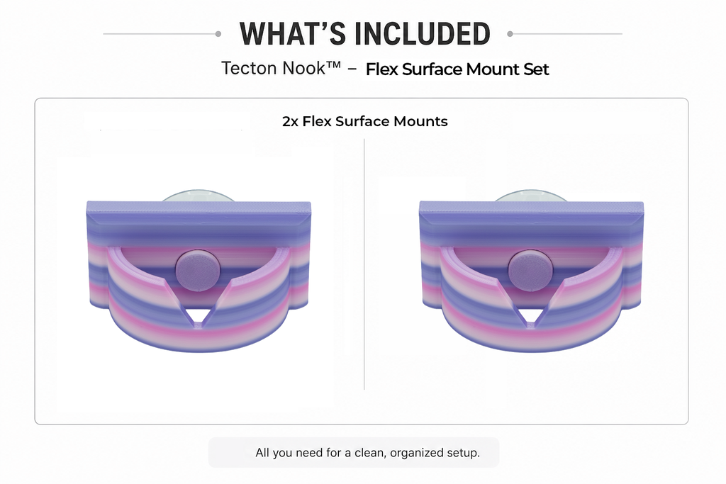 Tecton Nook™ – Flex Surface Mount Set (2-Pack)