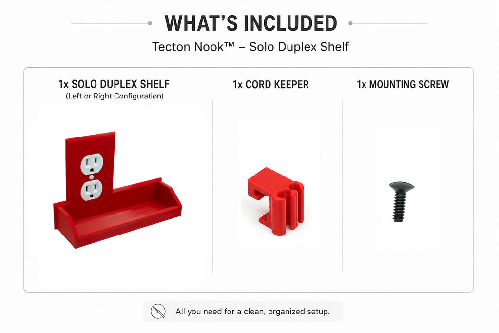 Tecton Nook™ – Solo Shelf (Duplex)