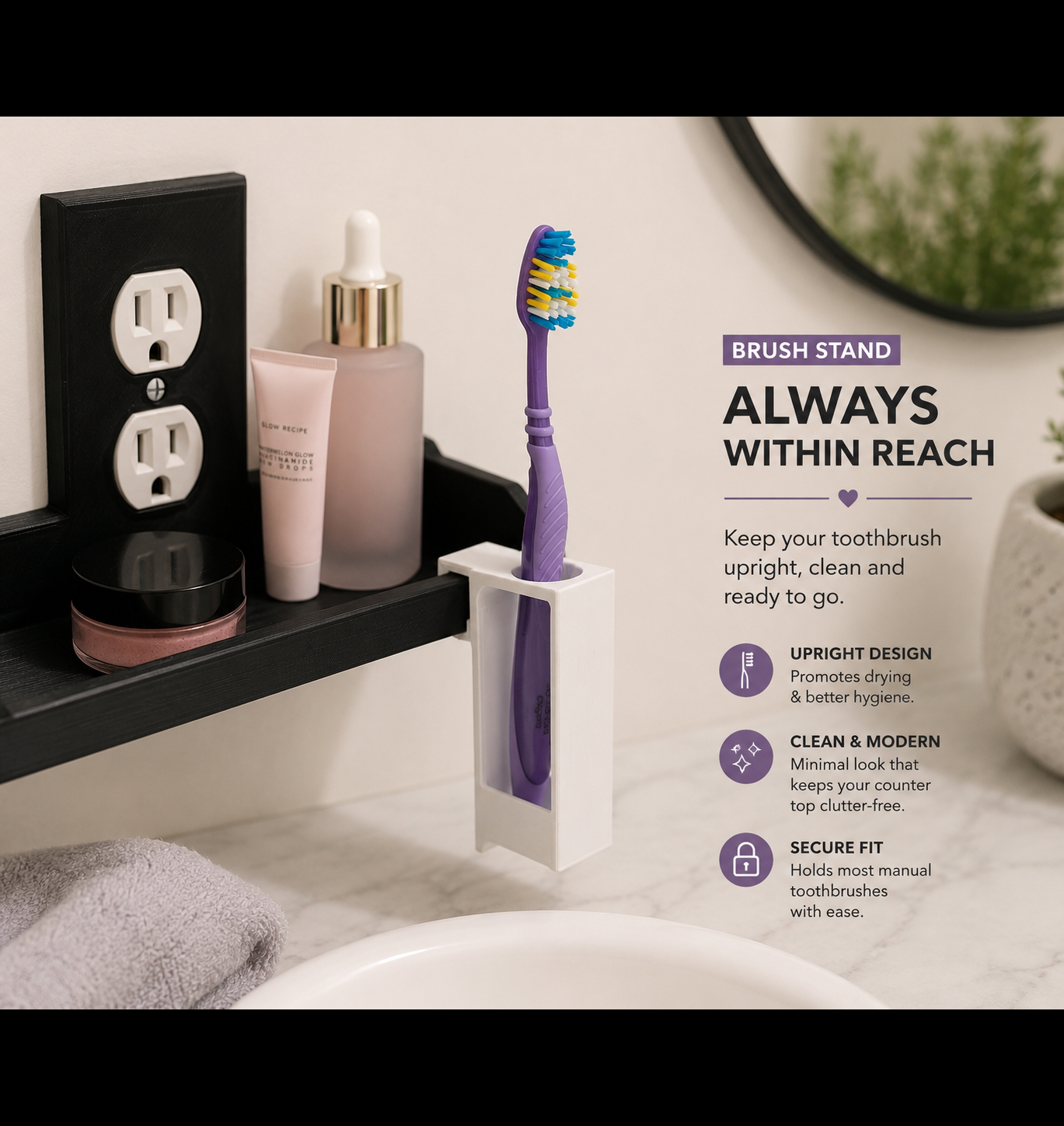 Tecton Nook™ – Brush Stand Module