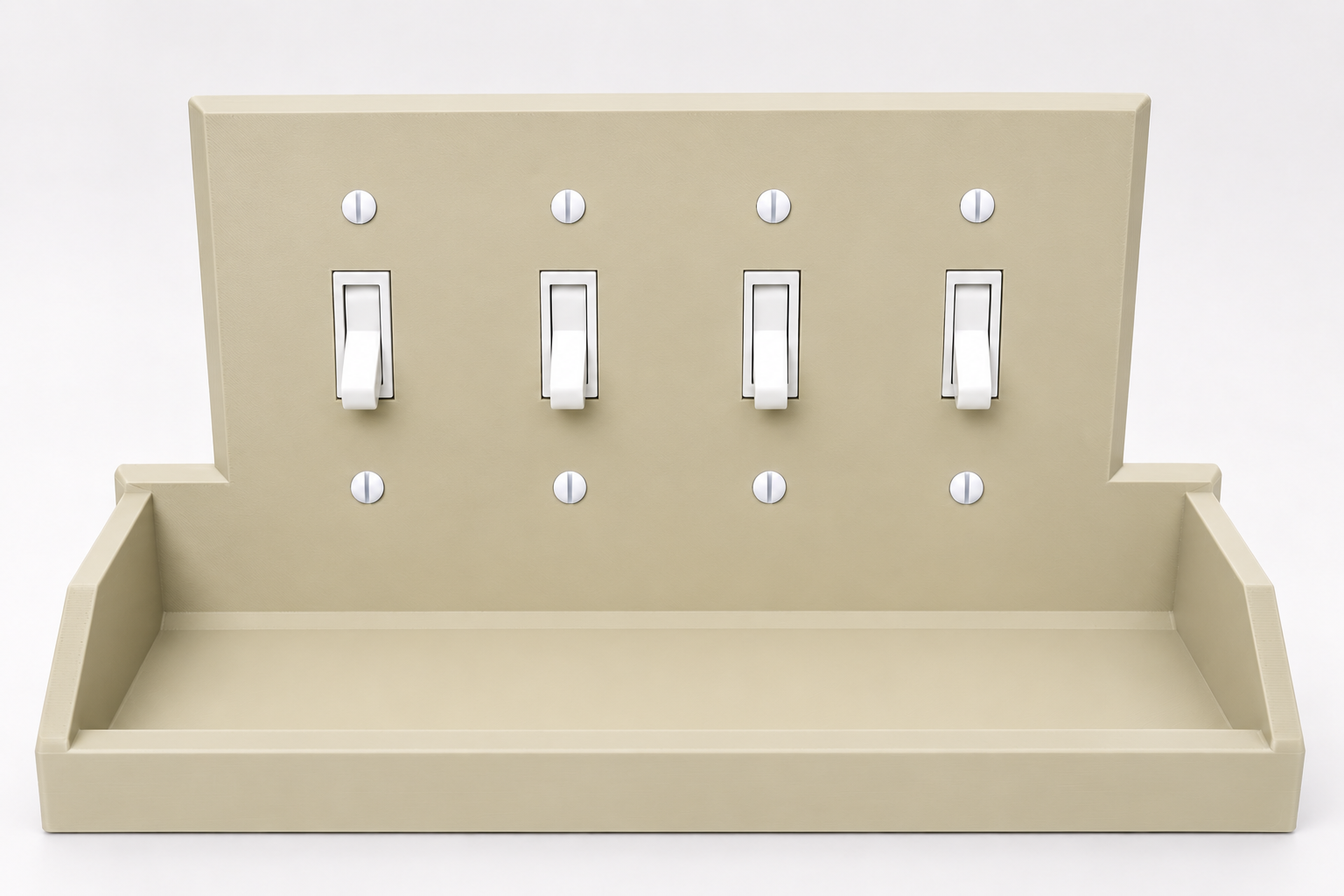 Tecton Nook™ – Quad Shelf (4-Gang Toggle)