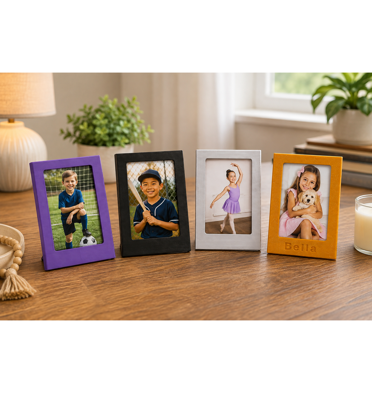 Tecton Gallery™ – Standing Wallet Photo Frames (4-Pack)