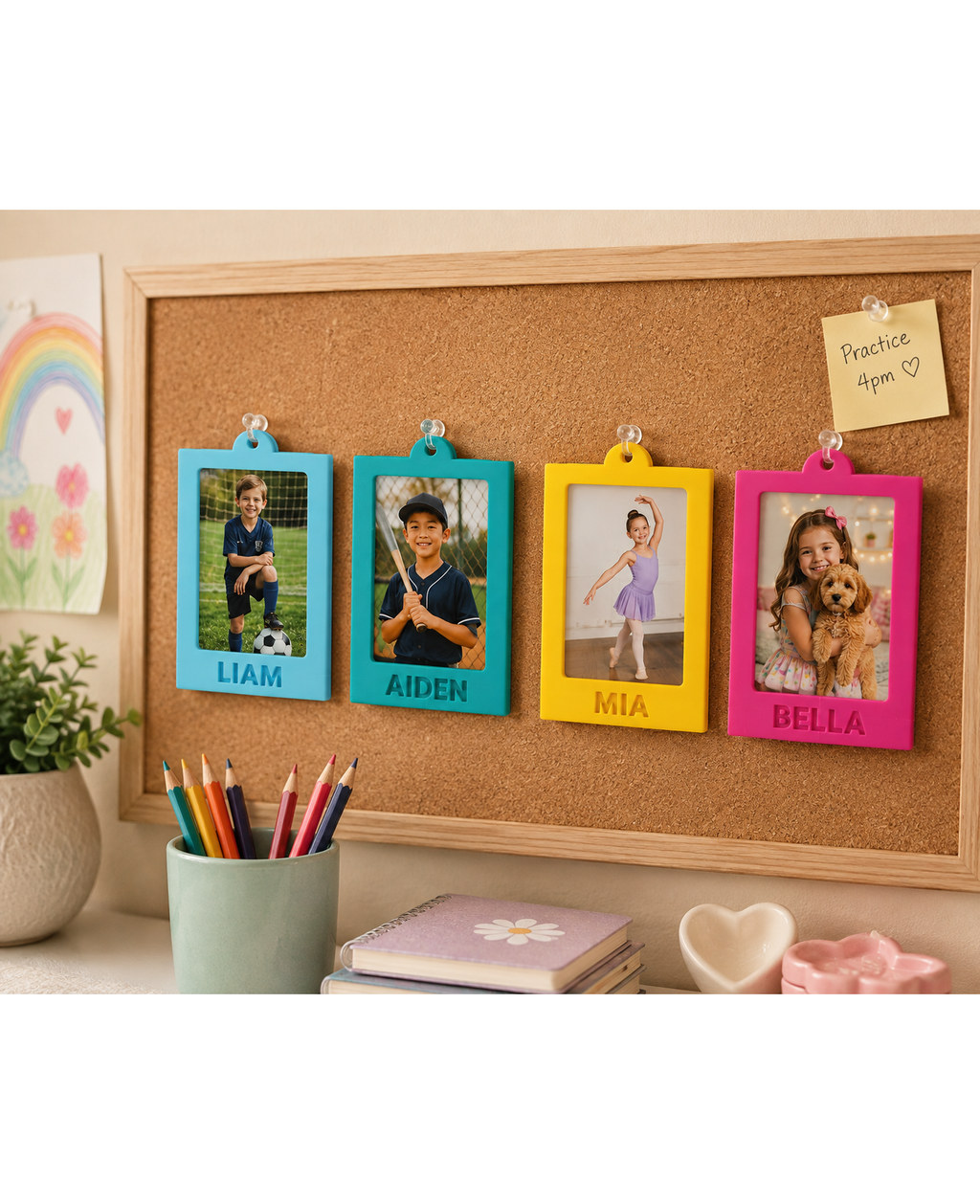 Tecton Gallery™ – Hanging Wallet Photo Frames (4-Pack)
