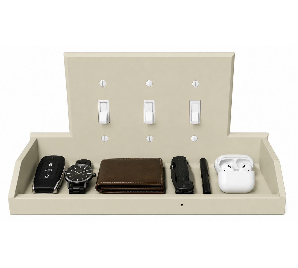 Tecton Nook™ – Trio Shelf (3-Gang Toggle)