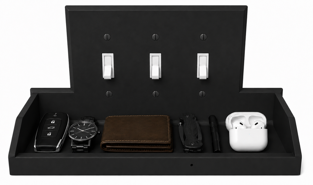 Tecton Nook™ – Trio Shelf (3-Gang Toggle)